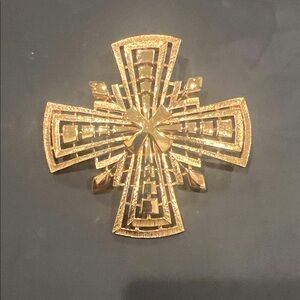 Monet Celtic Cross Brooch